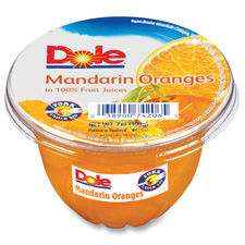 Fruit Cups, 7 oz., 12/CT, Mandarin Oranges