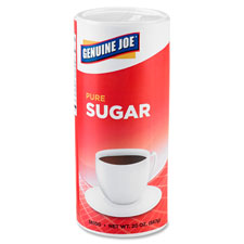 Sugar, Reclosable Lid, 20 oz. Canister, 3/PK