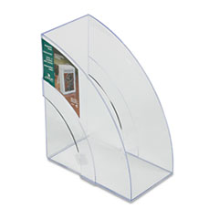 Deluxe Magazine Rack, Extra Wide, Clear