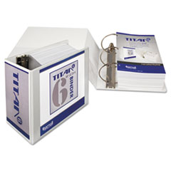 Insertable Binder,D-Ring,6" Capacity,8-1/2"x11",White