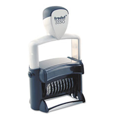 Prof Number 10-Digit Stamp, Self Inking, Black