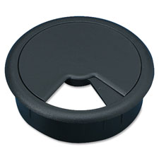 Grommet, 2-3/8" Diameter, Adjustable Openings, Black