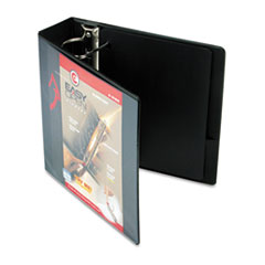 Slant D-Ring Binder,w/Sheet Lifter,3" Capacity,11"x8-1/2",BK