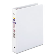 Economy View Binder, 5-1/2"x8-1/2", 1" Cap, White