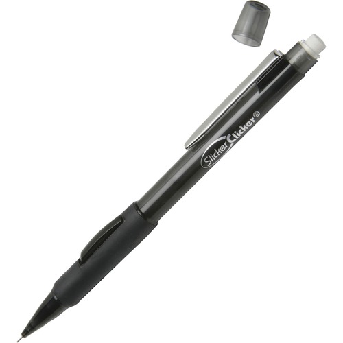 Mechanical Pencil w/ Grip, .5mm,Fine Pt,12/PK,Translucent BK