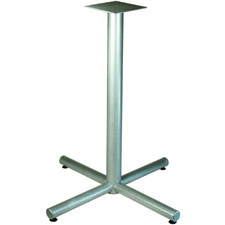 Lorell  X-Leg Base,f/42" Tabletop,Bistro-Height,36"x40-3/4",Silver