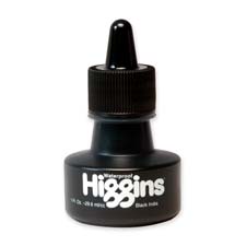 Drawing Ink, Waterproof, Higgins, 1 oz., Black