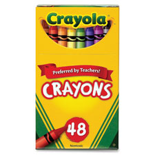 Crayola Crayons, Waterproof, 48/BX, Ast
