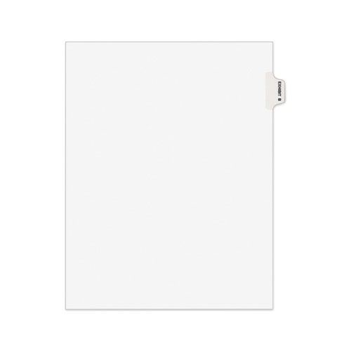 Alphabetical Divider, "B", Side Tab, 8-1/2"x11", WE
