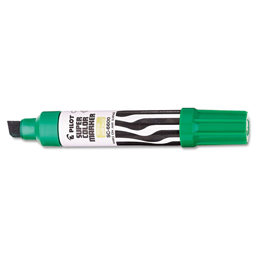 Jumbo Permanent Marker, Refillable, Chisel Point, Green
