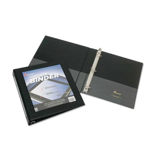 View Binder, D-Ring, 1/2", Black