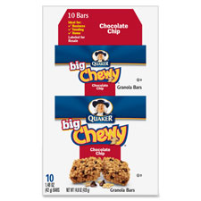 Chocolate Chip Chewy Granola Bar, 1.48oz., 10/BX, Multi