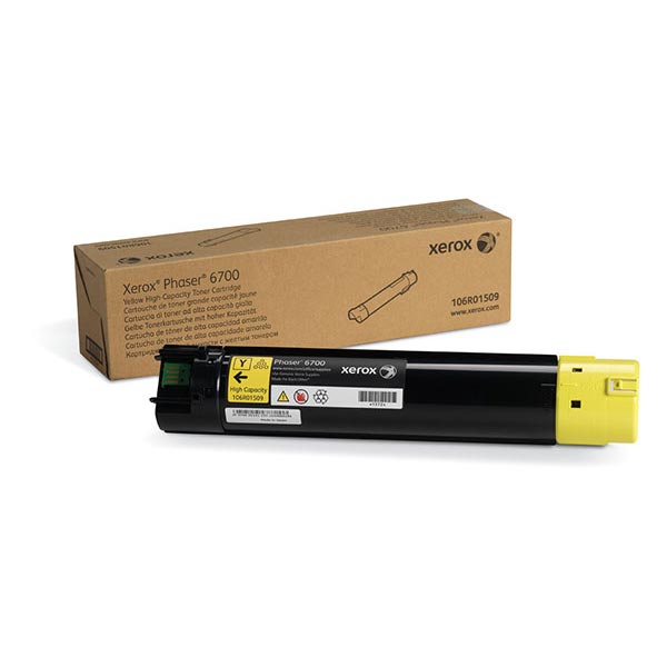 Genuine OEM Xerox 106R01509 High Yield Yellow Toner (12000 Page Yield)