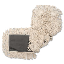 Disposable Cotton Dustmop, 18"x25", 12EA/CT, Natural