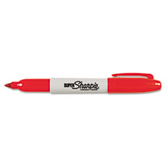 Sharpie Permanent Marker, Fine Point, 12 Pk/DZ, Red