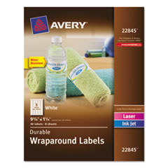 Wrap Around Labels, 40/PK, White