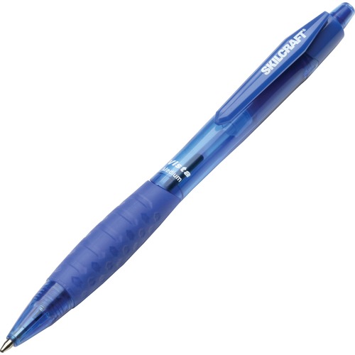 Ballpoint Pen, Refillable, Medium Point, Blue Ink