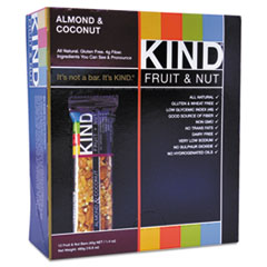Fruit & Nut Bars, All Natural, 12/BX, Almond/Coconut