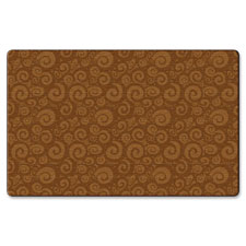 Solid Color Swirl Rug, 7'6x12', Almond