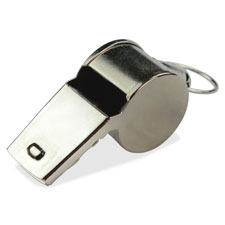 Metal Whistle, Medium Weight, Silver