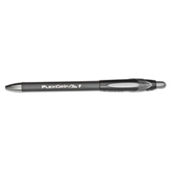 Ballpoint Pen,Refill/Retractable,Fine Pt.,Black Barrel/Ink