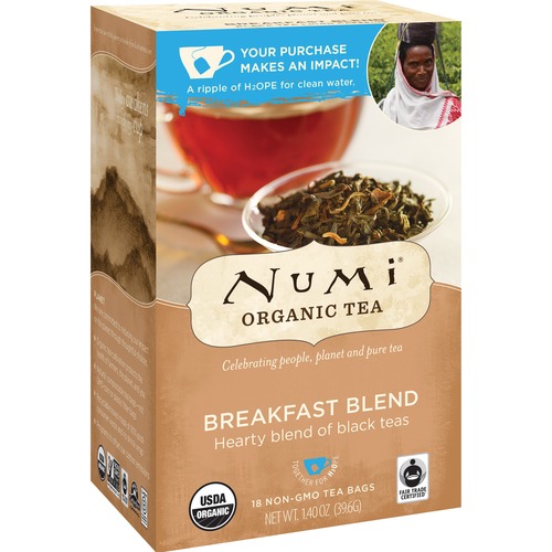 Black Tea, Organic, 18 Bags/BX, Breakfast Blend
