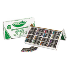 Crayons,Classpk f/Craft Paper,25 ea 16 Colors,400/PK, AST