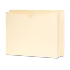 End Tab File Pocket, 2" Exp, 12-3/8"x9-1/2", 25/BX, Manila