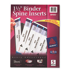 BINDER,SPINE,LABL,1,1/2IN
