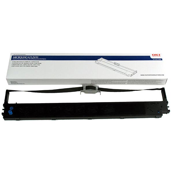 Genuine OEM Okidata 44173404 Black Ribbon Cartridge (12/Box) (13M Characters)