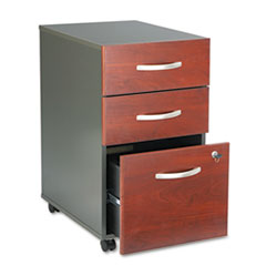3-Drawer Ped,Mobile,B/B/F,15-3/4"x20-3/8"x27-7/8",HansCY/GPH