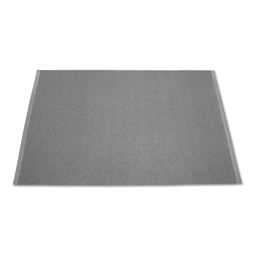 Scraper/Wiper Mat, Medium Duty, 4'x6', 1/2" Thick, Gray