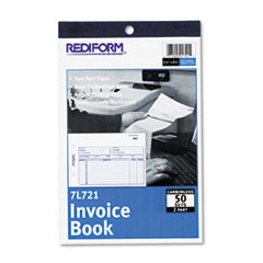 Invoice Form, 2 Part, Carbonless, 5-1/2"x7-7/8", 50BK/PK