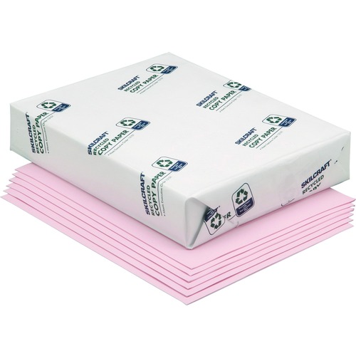 Xerographic Paper,20 lb., 84 Bright, 8-1/2"x11, 10RM/BX,Pink