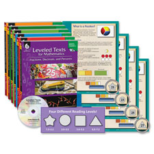 Leveled Texts Set, w/CD, Math, 6 BK/ST
