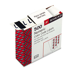 Numeric Coded Labels, "7", 1-1/4"x1", 500/RL, Purple