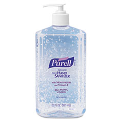 Hand Sanitizer, Pump Bottle, 20 oz, Clear