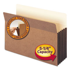 File Pocket, 5-1/4"Exp, 14-3/4"x9-1/2", 10/BX, Redrope