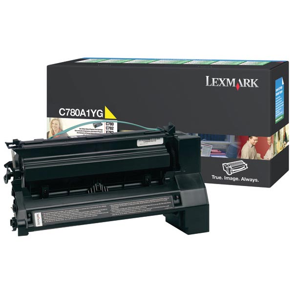 Genuine OEM Lexmark C780A1YG Yellow Return Program Print Cartridge