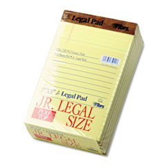 Legal Pad,Jr. Legal Ruled, Top Perf., 50 Sht, 5"x8", CA