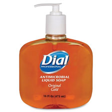 Liquid Hand Soap, Anti-microbial, 16oz, Gold