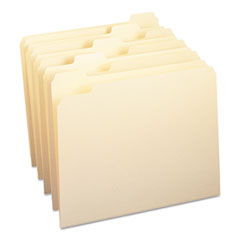 File Folder, Letter, 1/5 Ast Tab Cut, 1 Ply, Manila