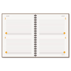 Planning Notebook,12 Mth Jan-Dec ,Wire, 2DPP, 8-1/2"x11",GY
