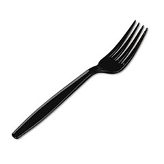 Plastic Forks, Heavyweight, 1000/CT, Black