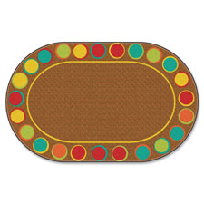 Sitting Spots Seating Rug, Oval, 10'9x13'2, Multi