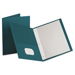 Twin Pocket Folders,w/Fstnrs,11"x8-1/2",25/BX,Teal