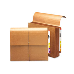 End Tab Wallet, 5-1/4" Expansion, Letter, 10/BX, Redrope