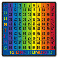Counting To One Hundred, 6'x6', Multi