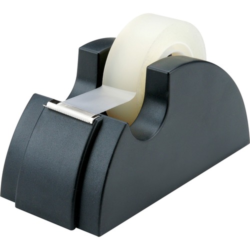 Tape Dispenser, Holds 3/4"x36 Yards, 2-1/2" Diameter, Black
