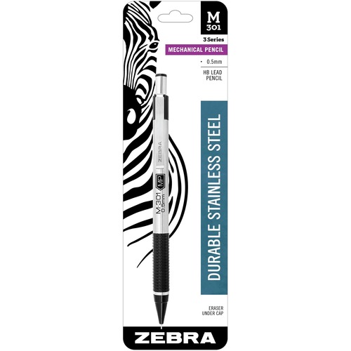Mechanical Pencil,Lead/Eraser Refillable,.5mm,1/CD,SR/BK
